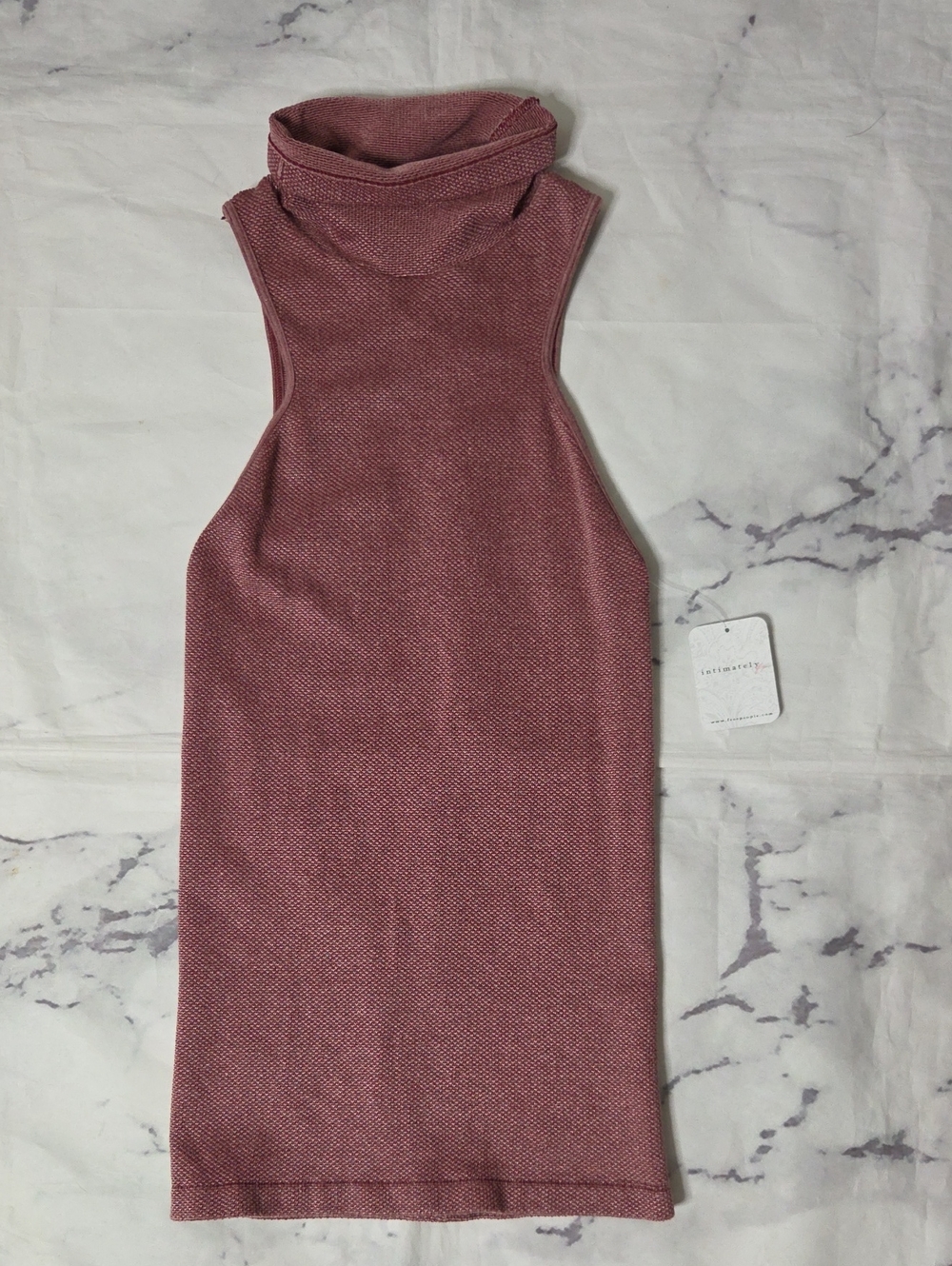 Intimately By Free People Vintage Red/Maroon Cowl Neck Tank Top